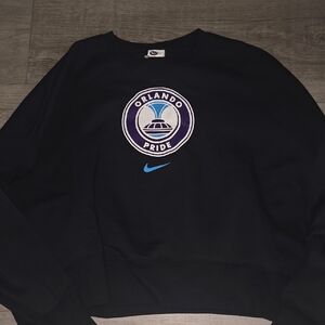 Nike Orlando Pride Black Crewneck with Purple & Blue Logo